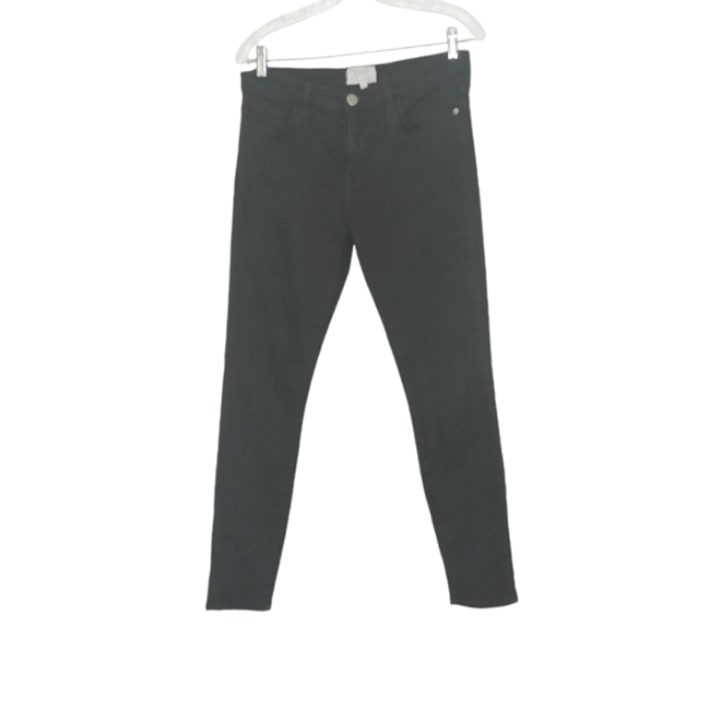 Current Elliott Stiletto Mid Rise Black Jeans Women's Sz 31
